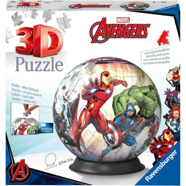Puzzle 3D Avengers, 72 Piese - RVS3D11496