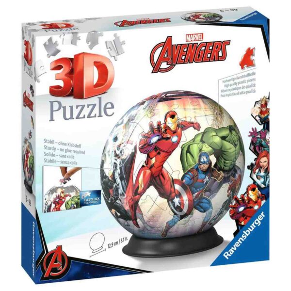 Puzzle 3D Avengers, 72 Piese - RVS3D11496