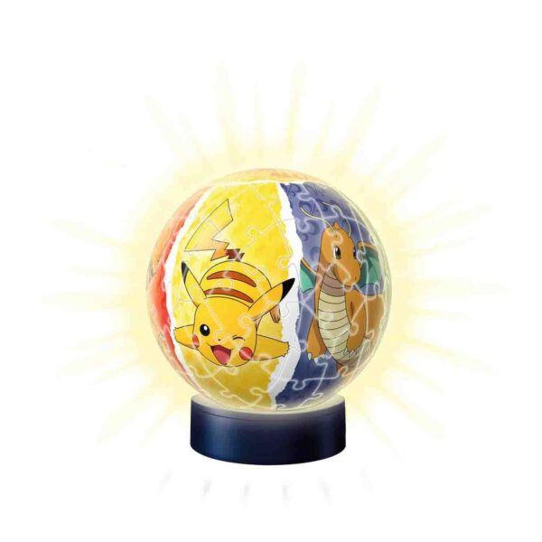 Puzzle 3D Luminos Pokemon, 72 Piese - RVS3D11547