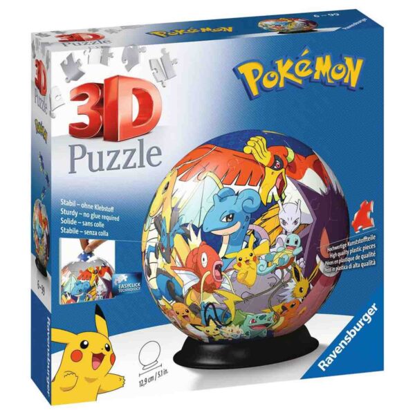 Puzzle 3D Pokemon, 72 Piese - RVS3D11785