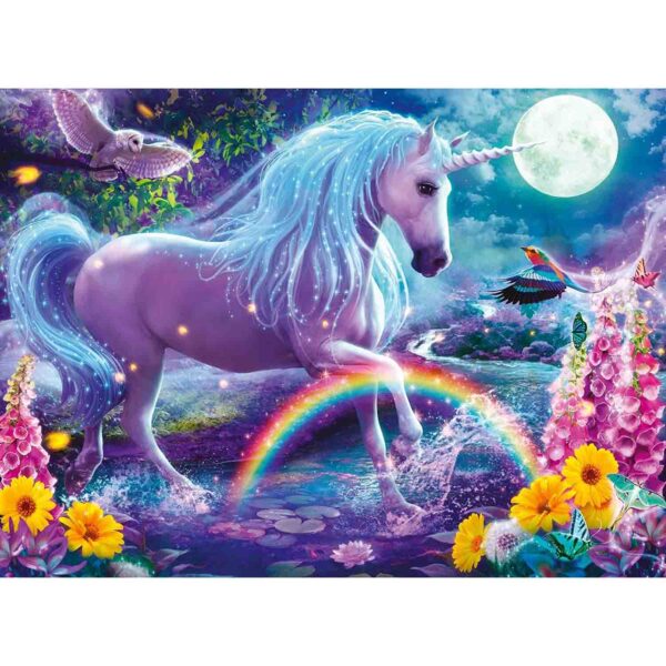 Puzzle Cu Sclipici Unicorn, 100 Piese - RVSPC12980