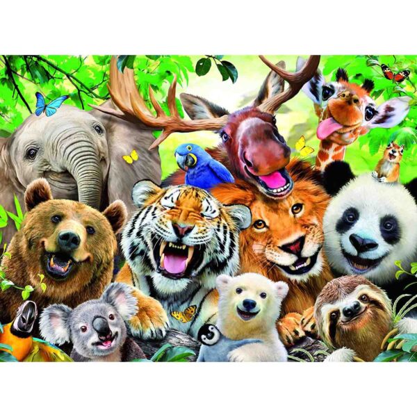 Puzzle Selfie Cu Animale Exotice, 300 Piese - RVSPC13354