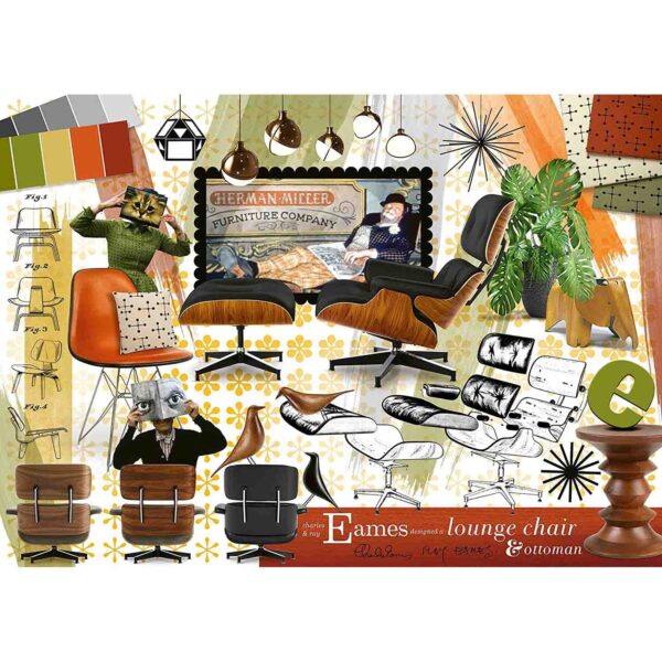Puzzle Eames Design Clasic, 1000 Piese - RVSPA16899