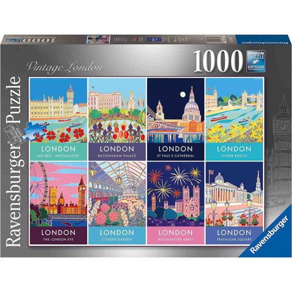 Puzzle Londra Vintage, 1000 Piese - RVSPA16960