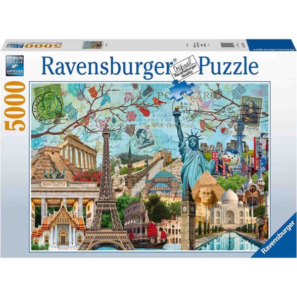 Puzzle Colaj Marile Orase, 5000 Piese - RVSPA17118