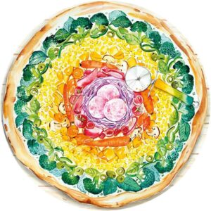 Puzzle Cerc Pizza, 500 Piese - RVSPA17347