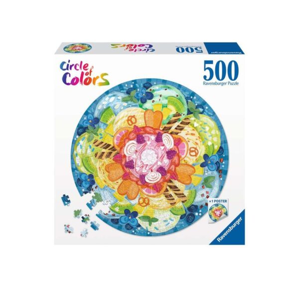 Puzzle Cerc Inghetata, 500 Piese - RVSPA17348