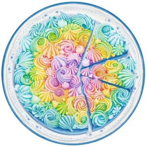 Puzzle Cerc Prajitura Curcubeu, 500 Piese - RVSPA17349