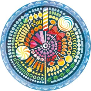 Puzzle Cerc Bomboane, 500 Piese - RVSPA17350