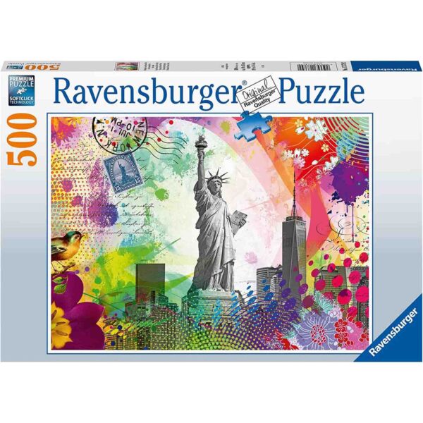 Puzzle Carte Postala New York, 500 Piese - RVSPA17379