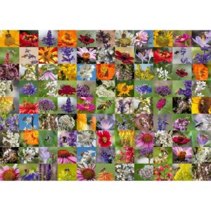 Puzzle Colaj Cu Albine Si Flori, 1000 Piese - RVSPA17386