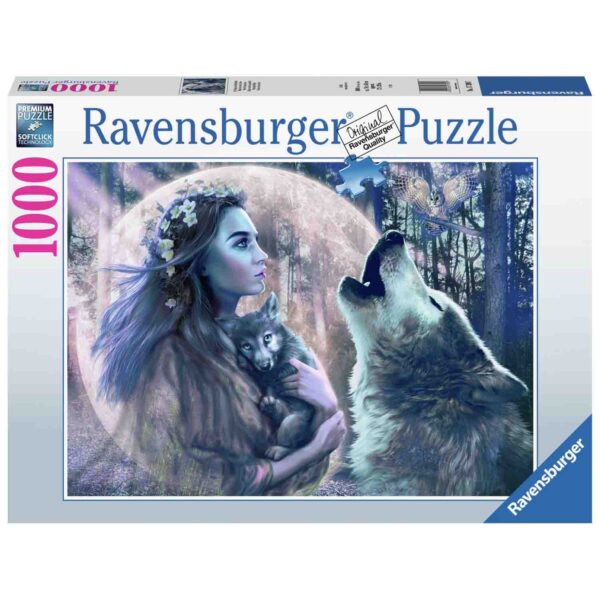 Puzzle Femeie Cu Lupi, 1000 Piese - RVSPA17390