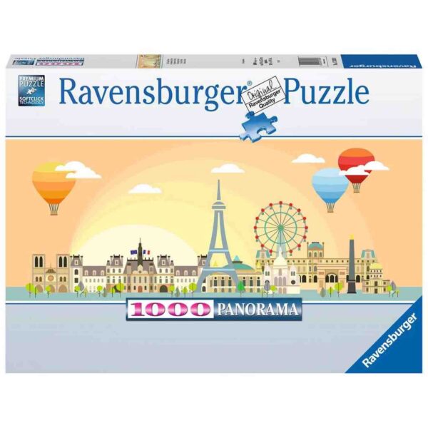 Puzzle Panorama Paris, 1000 Piese - RVSPA17393