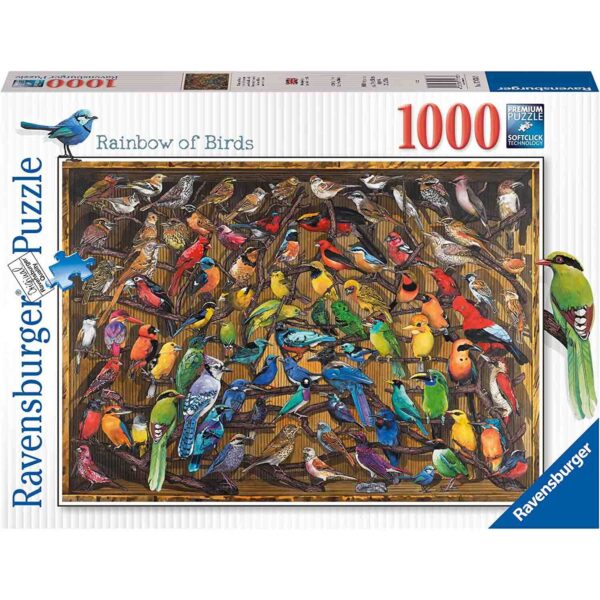 Puzzle Curcubeu De Pasari, 1000 Piese - RVSPA17478