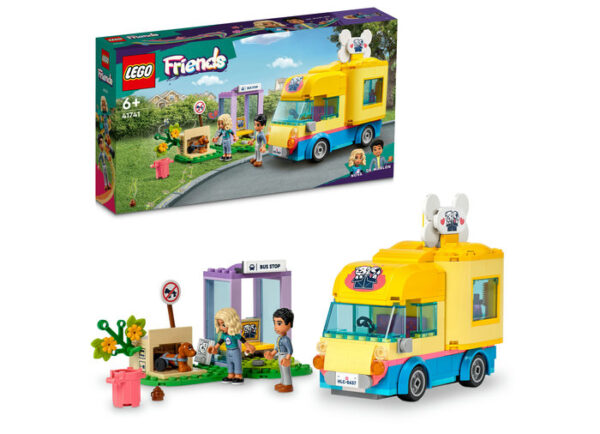 LEGO Friends - Furgoneta pentru salvarea cainilor 41741, 300 piese
