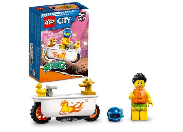 60333-lego-city LEGO City - Motocicleta de cascadorii cu cada 60333, 118 piese