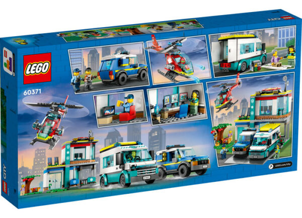 LEGO City - Centru pentru vehicule de urgenta 60371, 706 piese