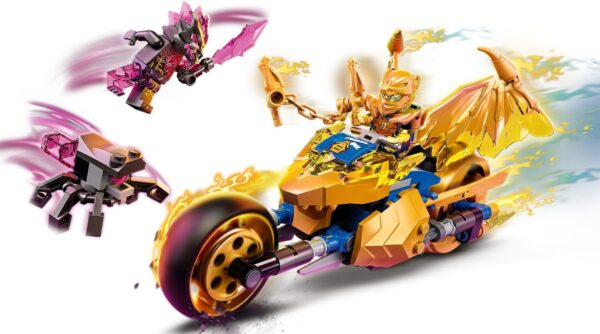 71768_alt2 LEGO® Ninjago - Motocicleta-dragon aurie a lui Jay 71768, 137 piese