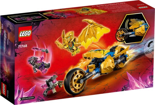 71768_alt5 LEGO® Ninjago - Motocicleta-dragon aurie a lui Jay 71768, 137 piese