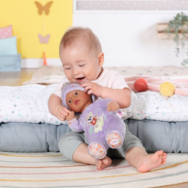 BABY born - Bebelus negru cu hainute violet 30 cm - ZF833438