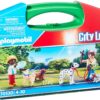 Playmobil - Set Portabil Copii Cu Catelusi - PM70530