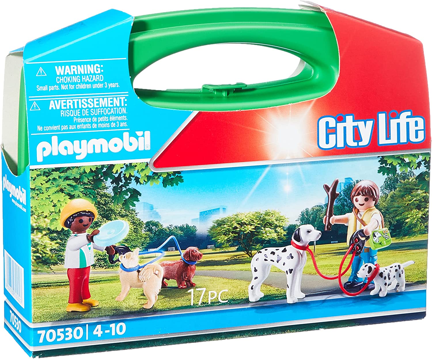 Playmobil - Set Portabil Copii Cu Catelusi - PM70530
