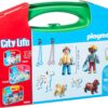 Playmobil - Set Portabil Copii Cu Catelusi - PM70530