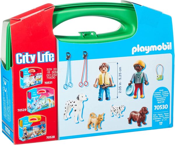 Playmobil - Set Portabil Copii Cu Catelusi - PM70530