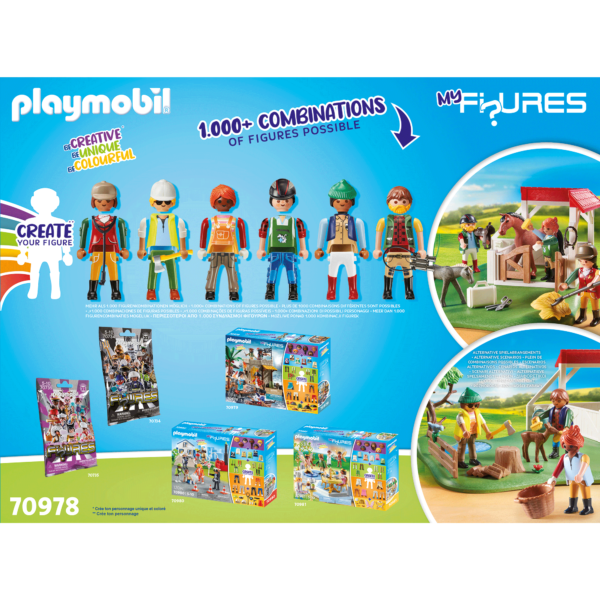 Playmobil - Creeaza Propria Figurina - Ferma De Cai - PM70978
