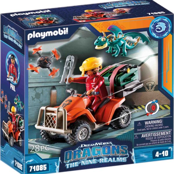Playmobil - Dragons: Vehiculul Lui Icaris Si Phil - PM71085