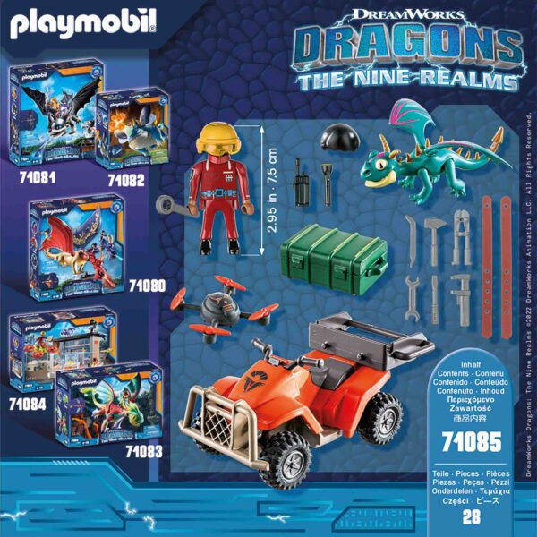 Playmobil - Dragons: Vehiculul Lui Icaris Si Phil - PM71085