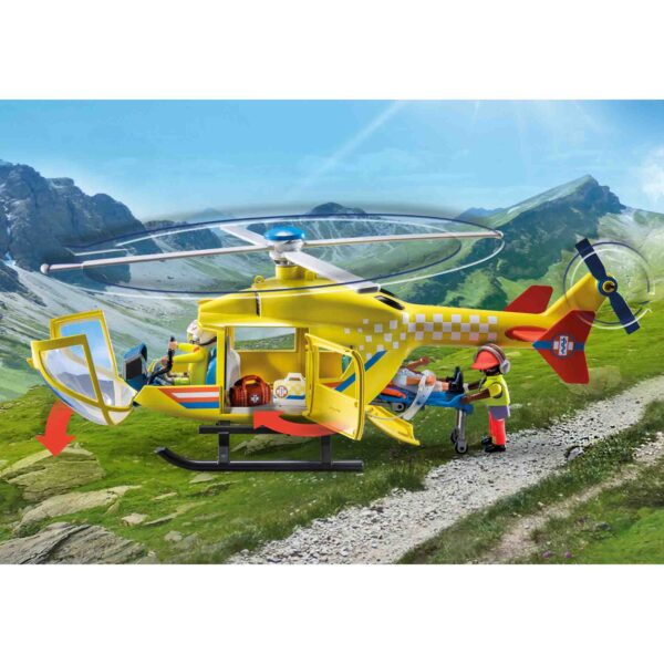 Playmobil - Elicopter Galben De Salvare - PM71203