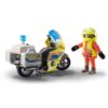 Playmobil - Motocicleta Galbena Cu Lumini - PM71205