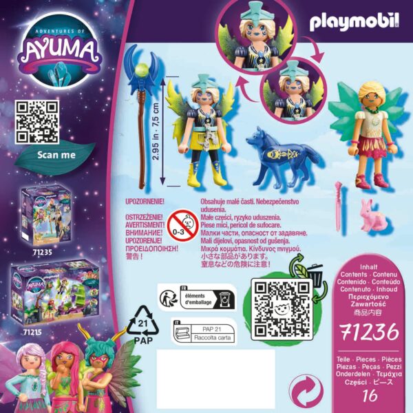 Playmobil - Crystal Fairy Si Moon Fairy Cu Animalute De Suflet - PM71236