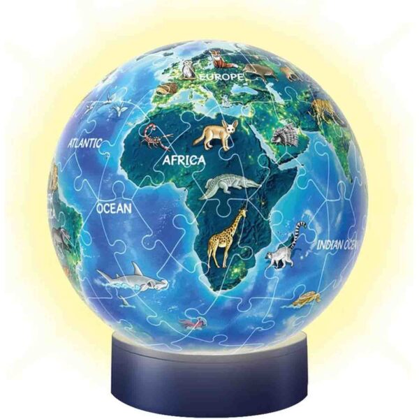 Puzzle 3D Luminos Planeta Pamant, 72 Piese - RVS3D11844