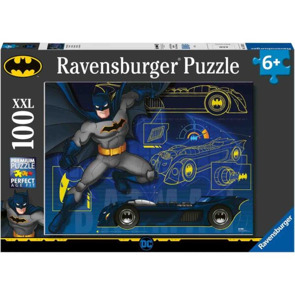 Puzzle Batman Cu Masina, 100 Piese - RVSPC13262