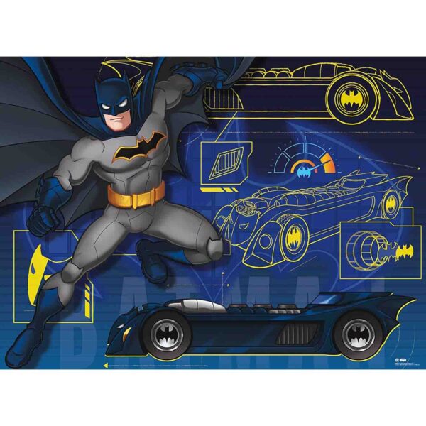 Puzzle Batman Cu Masina, 100 Piese - RVSPC13262