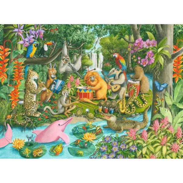 Puzzle Trupa De Muzica A Animalelor, 100 Piese - RVSPC13367