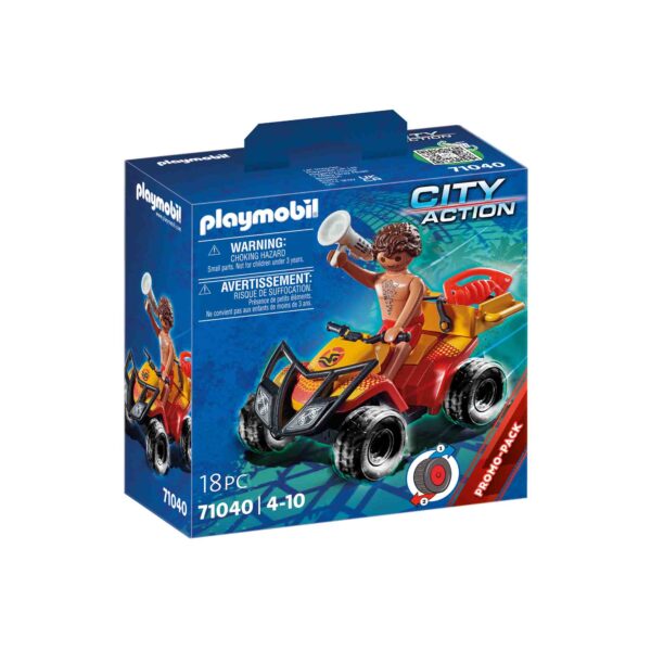 Playmobil - Vehicul Pullback De Salvare Pe Plaja - PM71040
