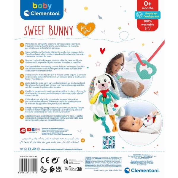 Baby Clementoni - Iepuras Paturica - CL17791