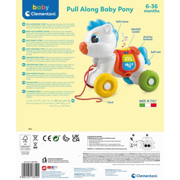 Baby Clementoni - Ponei Interactiv De Tras - CL17812