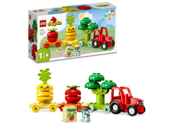 LEGO DUPLO - Tractor cu fructe si legume 10982, 19 piese