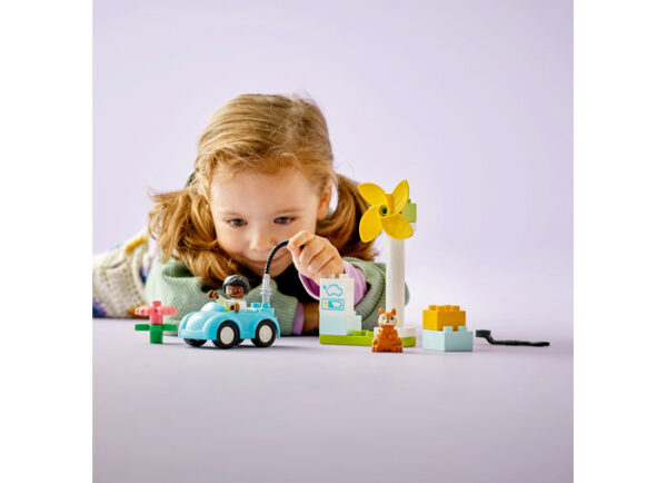 10985-lego-duplo-4 LEGO DUPLO - Turbina eoliana si masina electrica 10985, 16 piese