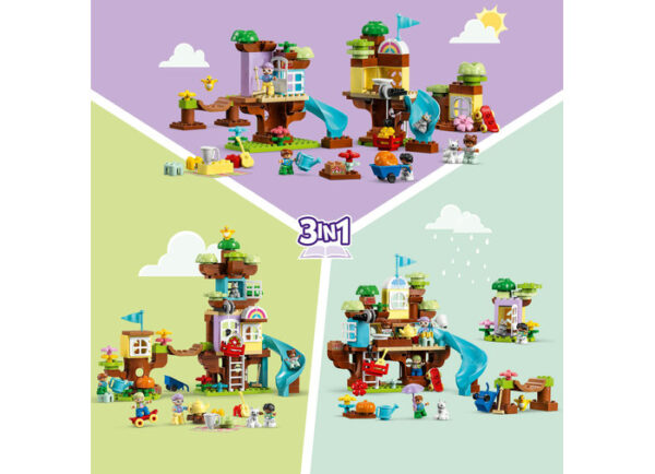 LEGO DUPLO - Casa din copac 3 in 1 10993, 126 piese