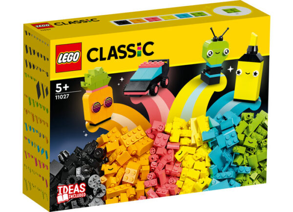 LEGO Classic - Distractie creativa in culori neon 11027, 333 piese