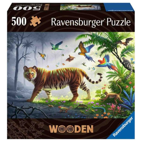 Puzzle Lemn Tigru, 500 Piese - RVSPA17514