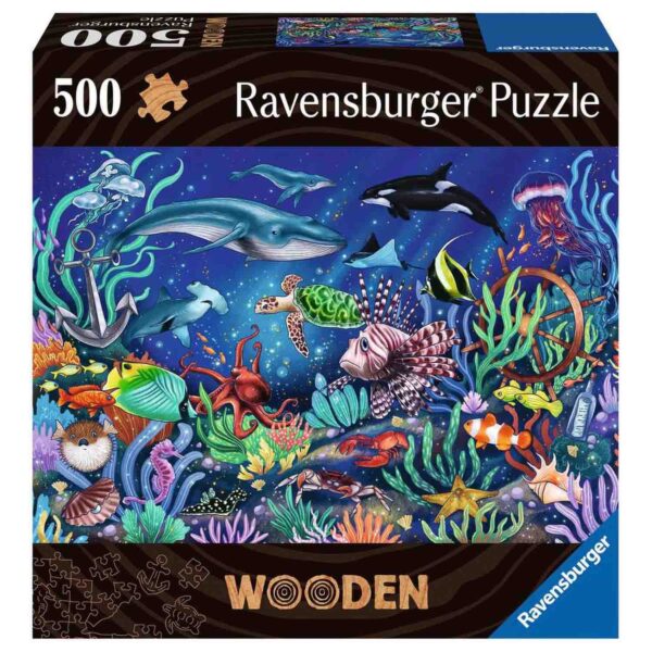 Puzzle Lemn Lumea Subacvatica, 500 piese - RVSPA17515