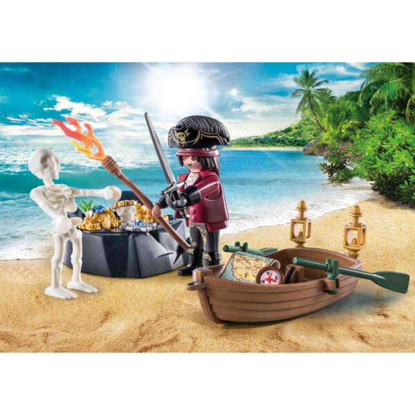 Playmobil - Set Pirat Si Barca Cu Vasle - PM71254