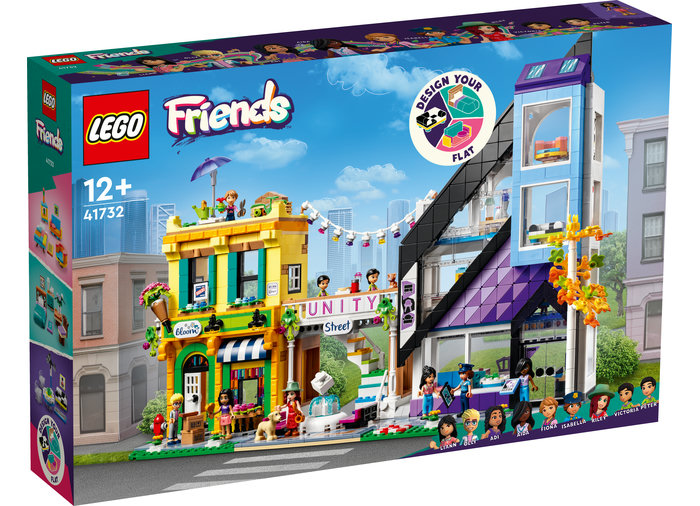 41732-lego-friends-1 LEGO Friends - Florarie si magazin de design in centrul orasului 41732, 2010 piese