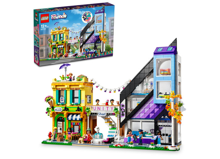 41732-lego-friends LEGO Friends - Florarie si magazin de design in centrul orasului 41732, 2010 piese